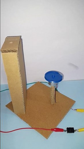DIY Mechanical Alarm with DC Motor & Stone | Cardboard Sound Working Model | No Code Science Project