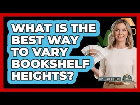 What Is The Best Way To Vary Bookshelf Heights?