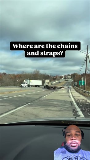 Larry Cothran | Comedian on Instagram: "He must have Bluetooth the chains to this load to secure it. #Securement #SecurementFail #Trucker #Flatbed #TruckDriver"