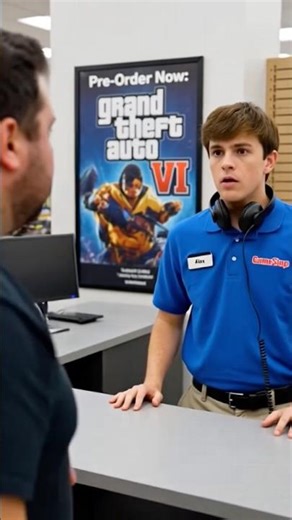 GTA6 GAMESTOP RAGE😭 ————————————————- #shorts #viral #trending (made with AI)