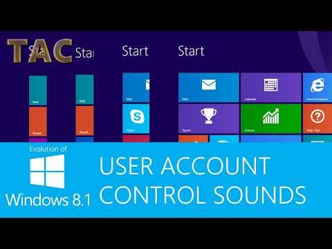 Evolution of Windows 8.1 User Account Control Sounds