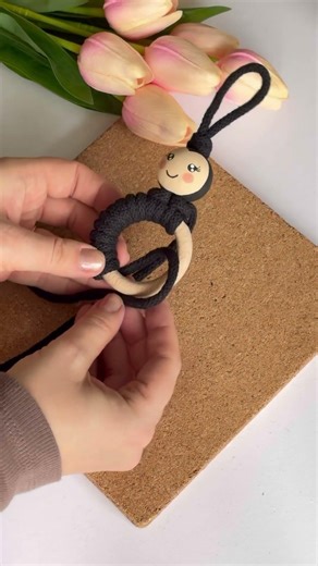 Make with me Bee & Ladybug Best Friends 🐝🐞 Handmade macrame cuteness DIY