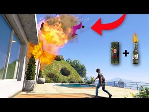 Sticky Bombs + Molotov = THIS!! (funny trolling) | GTA 5 THUG LIFE #436