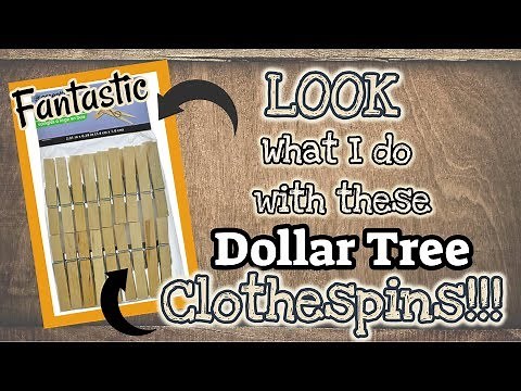 LOOK what I do with these Dollar Tree CLOTHESPINS!!!!! DOLLAR TREE DIY
