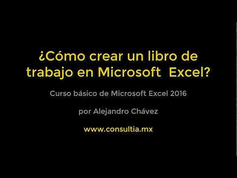 Crear tu primer libro en Excel