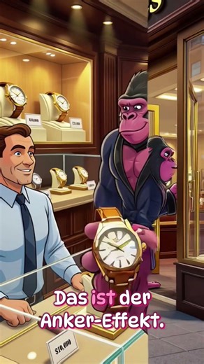 Der Anker-Effekt: Warum du zu viel Geld ausgibst! ⌚️💸