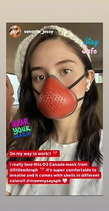 The O2 Canada gives keeps you protected with a comfortable fit! Colored shells are now available. Here is Jessy Mendiola sporting the O2 with the red shell. ❤❤❤ #MSPHxO2Canada | Mommy Says PH