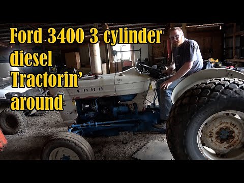 1970's Ford 3400 Diesel Tractor | Trouble Starting | Easy Fix | Oil Change