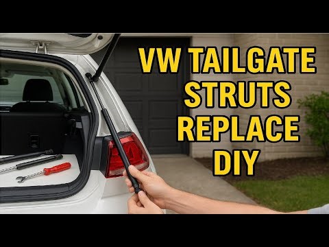 VW Tailgate Struts Replace DIY #CarGuruDIY