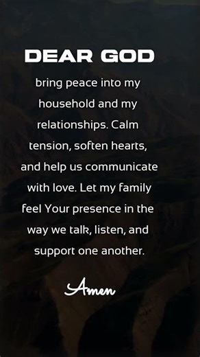 Prayer for Family Peace #prayer #reels #shorts #Jesus #God #dailyprayer