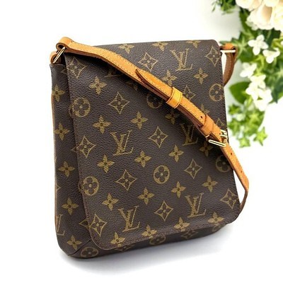 LOUIS VUITTON Bag: Musette Salsa M51258 Brown W22H22D4cm w/o accessories; | eBay