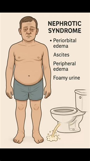 4K views | Nephrotic Syndrome Visible Features • Periorbital edema...