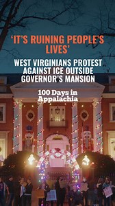 Last week, grassroots group Appalachian Community Action held an impromptu protest of federal immigration enforcement in West Virginia following the Jan. 7 slaying of Renee Good in Minneapolis. Outside the governor’s mansion in Charleston, protesters voiced their opposition and anger at U.S. Immigration and Customs Enforcement actions inside and outside the state. Gov. Patrick Morrisey briefly approached the group to thank them for exercising their right to free speech, despite his disagreement 