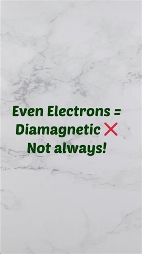 Diamagnetic or Paramagnetic? Find in 5 Seconds ⚡(Easy trick)