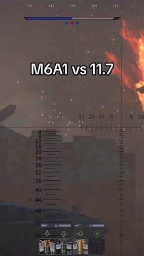 M6A1 vs 11.7!! M6A1 takes on MBTs!! #warthunder