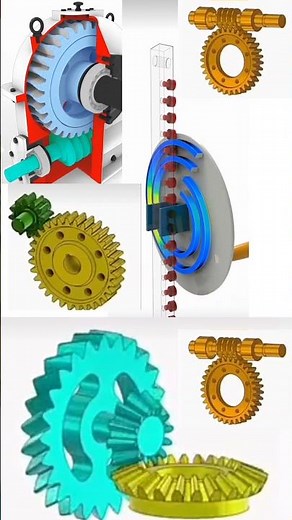 3D Gear Animation 🔧 | Mind-Blowing Mechanism! #gear #gearbox