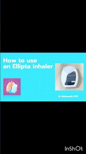 Inhaler technique | How to use Ellipta inhaler #inhaler #asthma #copd #breathing