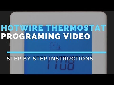 Hotwire Under Floor Heating Thermostat Touch Screen Programming Guide