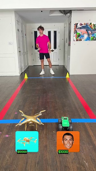 $10,000 RC car vs aircraft!