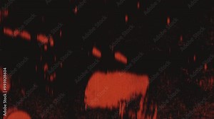 Abstract digital artwork with dark red color scheme. Dominant red center and blue edges, creating an overall abstract and subject-less composition