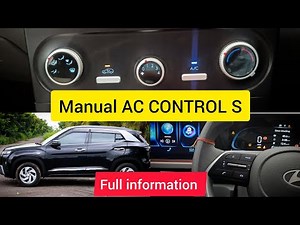 How to use Manual Ac Controls in car ?creta facelift detailed information!Ac controls in cars#creta