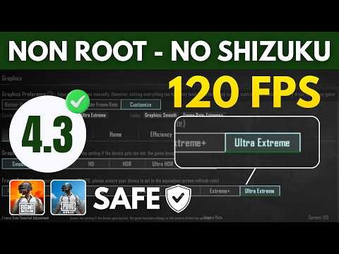 How to unlock 120 fps in pubg/bgmi mobile 4.3 Update | Unlock 120 fps in pubg/bgmi in new update