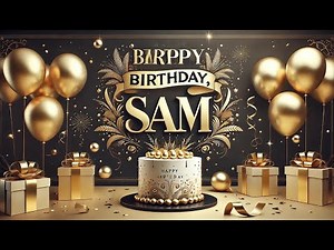 Happy Birthday Sam 🎂 | Personalized Cartoon Birthday Song with Name | #birthdayringtonecollection