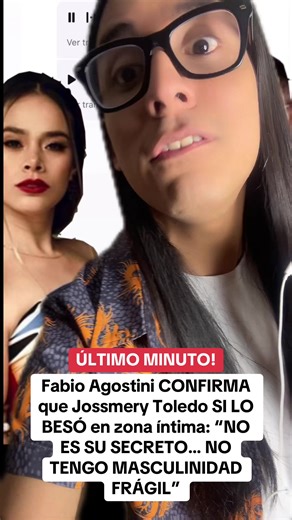Fabio Agostini Confirma el Beso con Jossmery Toledo