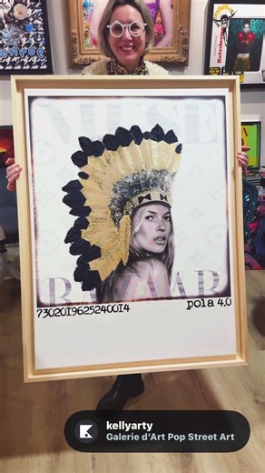 Kelly Arty X Pola 4.0 X Kate Moss #streetart#artcontemporain #artcontemporary #katemoss