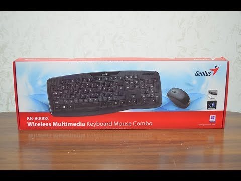 Genius Wireless Multimedia Keyboard and Mouse KB-8000X Unboxing and Installations