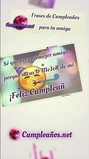 🍒 Frases para felicitar a una AMIGA 🥳 en su Cumpleaños