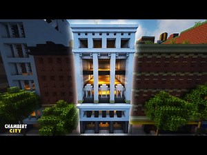 How to BUILD a DOWNTOWN BUILDING in Minecraft | EASY