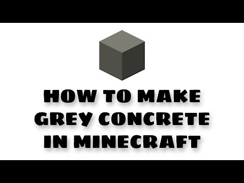 How to make Grey concrete in Minecraft | JerryGamerYT