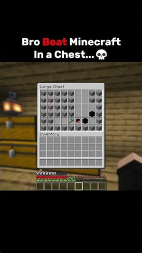 One Chest, Full Game Beat #minecraft #shorts #challenge