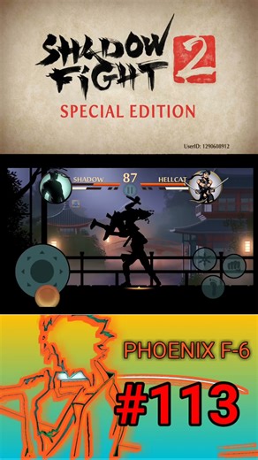PHOENIX VS HELLCAT round 1 act2 | Shadow fight 2 special edition: part 113 PHOENIX F-6 #shadowfight2