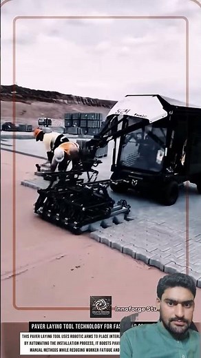 Paver Laying Tool Technology for Fast Road Construction#reels