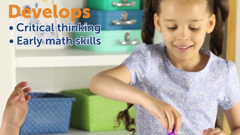 Learning Resources MathLink Cubes Brain Puzzle Challenge, 80 Pieces, Ages 5+, Classroom Must Haves, Preschool Activities, Teacher School Supplies, Math Manipulatives