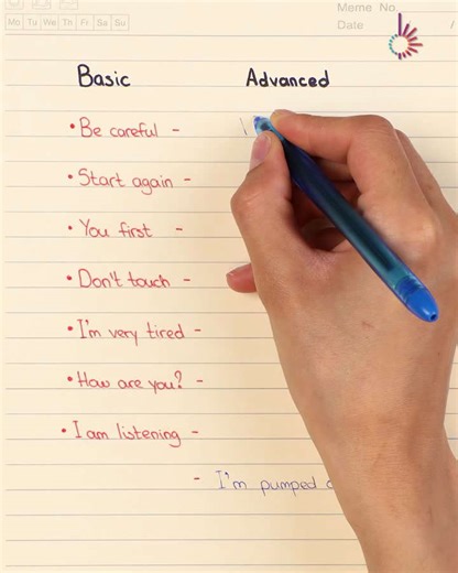 Basic vs advanced English showdown 🔥