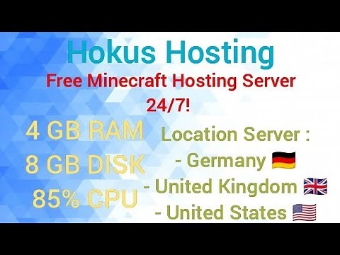 Free Minecraft Hosting Servee 24/7 | Hokus Hosting | Germany Node