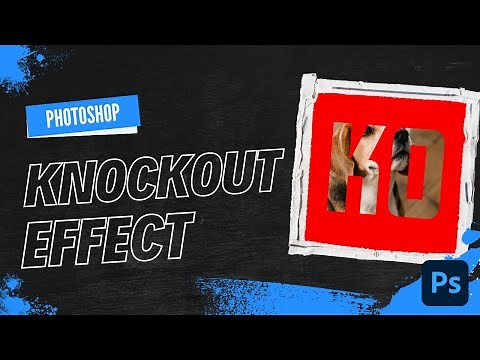 How To Create A Knockout (Text) Effect - Photoshop 2024