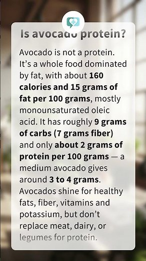 Is avocado protein?