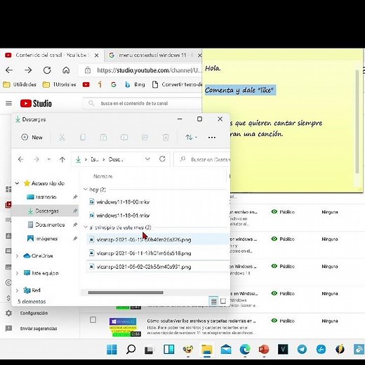 Cómo seleccionar todo en #windows11