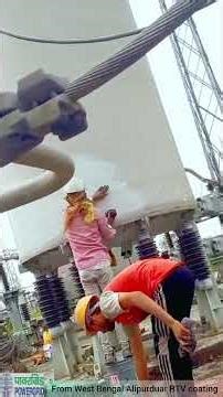 RTV Coating on Insulators at Alipurduar, West Bengal | Site Application Overview