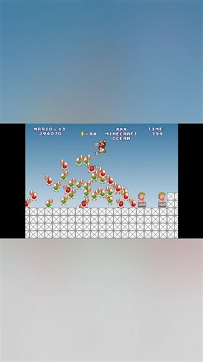 MWR:Mario gets 5 lifes with Keyboard Alien video 2. #shorts #mario #koopa #alien #1up #coins