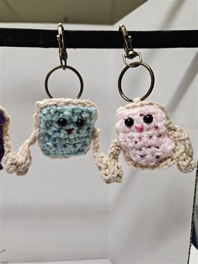 Crochet Mini Pop Tart Magnetic Keychain or Backpack Charm - Etsy