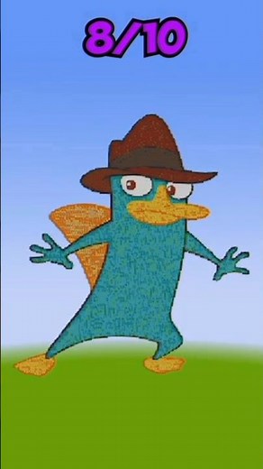 Perry the Platypus Pixel Art ✨💥💞😍 #shorts