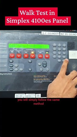 Simplex 4100ES Walk Test Mode 🔥 | Fire Alarm Testing #Shorts
