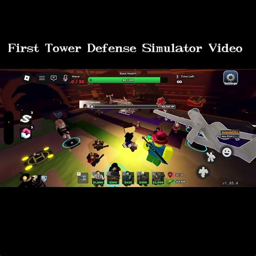 First Tower Defense Simulator Bideo #tds #towerdefensesimulator #roblox