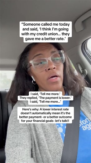 A #lenderswhotiktok can lower the payment in several ways—by extending the loan term, changing the loan structure, increasing costs, or using other variables. That’s why you have to compare the entire loan, not just one number. This is likely the biggest purchase you’ll ever make. Don’t shop for a rate. Shop for the best financial outcome. Make it make dollars… and cents. #fyp #letsbuyahouse #mortgage