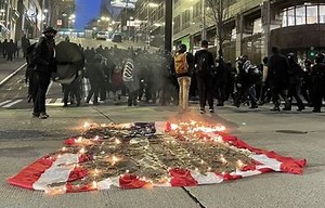 Protesters march through downtown Seattle, arrests made for property damage